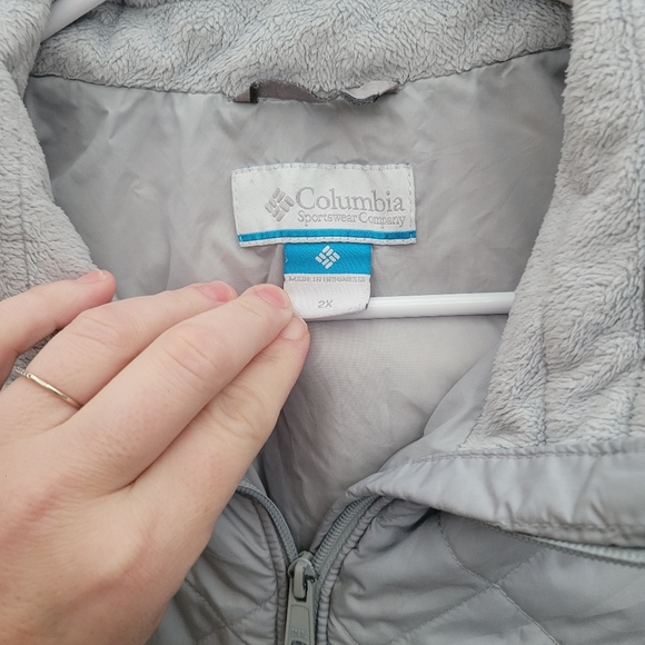 COLUMBIA LADIES JACKET Size 2XL Baby Blue - Picture 2 of 8